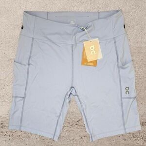 On Running Compression Biker Shorts NWT Stratosphere Blue XL Pockets
